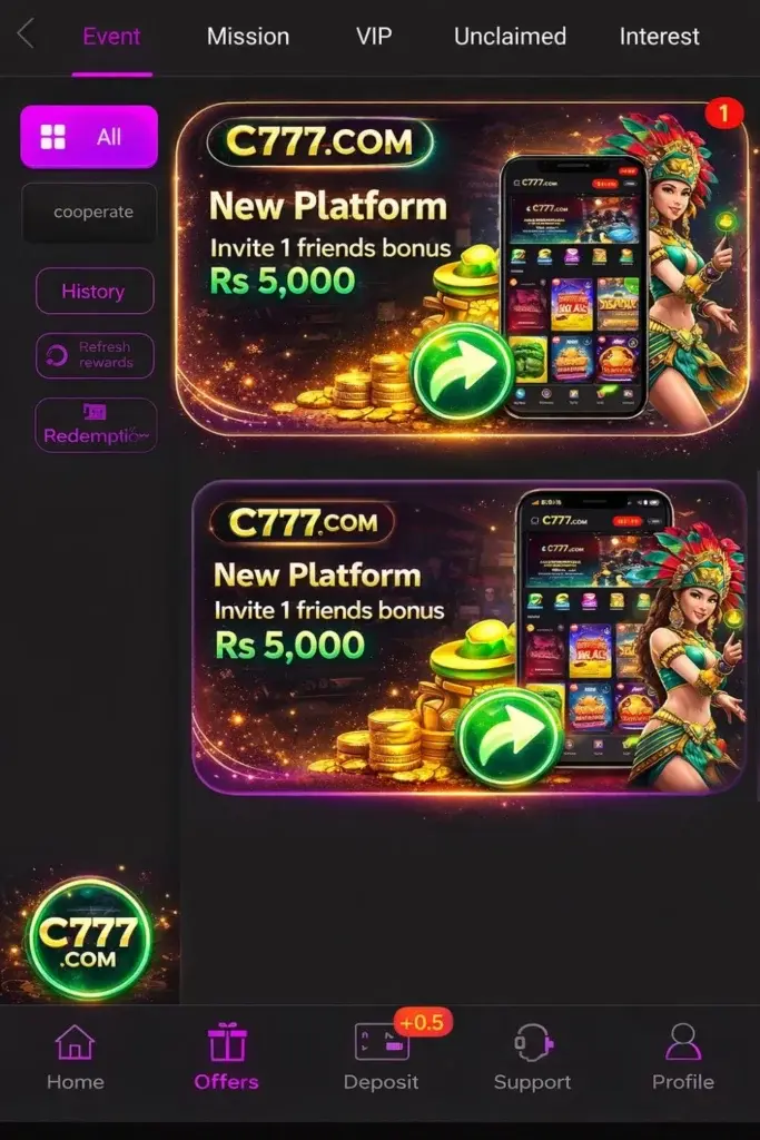 C777 Game Registration
