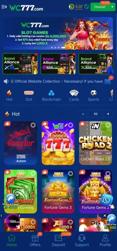 WC777 Game APK