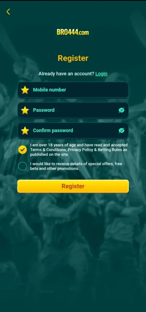 BRO444 Game Registration