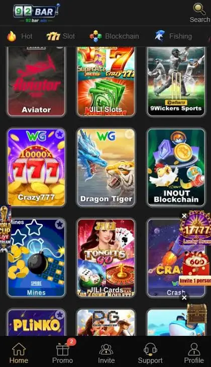 92Bar Game APP